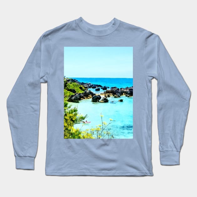 Bermuda - Beach at St. George Bermuda Long Sleeve T-Shirt by SusanSavad